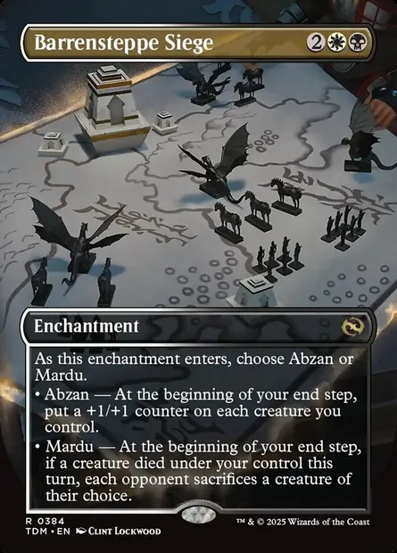 Barrensteppe Siege, Magic card TDM 384 — Tarkir: Dragonstorm set
