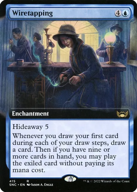 Wiretapping, Magic card SNC 415 — Streets of New Capenna set