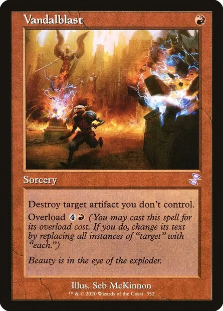Vandalblast, Magic card TSR 352 — Time Spiral Remastered set