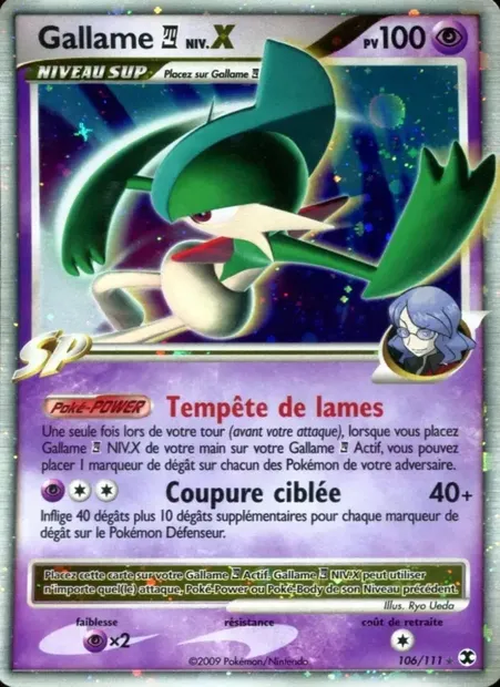 Gallame 4 Niv. X, carte Pokémon RR 106 — extension Rivaux Émergeants