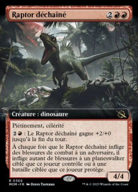 Raptor déchaîné, carte Magic MOM 366 — extension L'invasion des machines