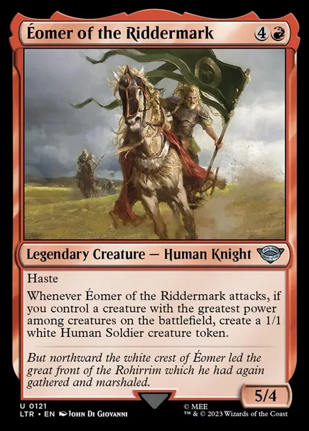 Éomer of the Riddermark, Magic card LTR 121 — The Lord of the Rings: Tales of Middle-earth set