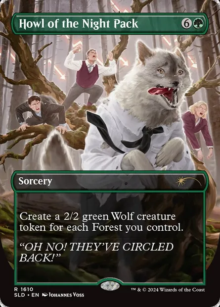 Hurlement de la meute nocturne, carte Magic SLD 1610 — extension Secret Lair Drop