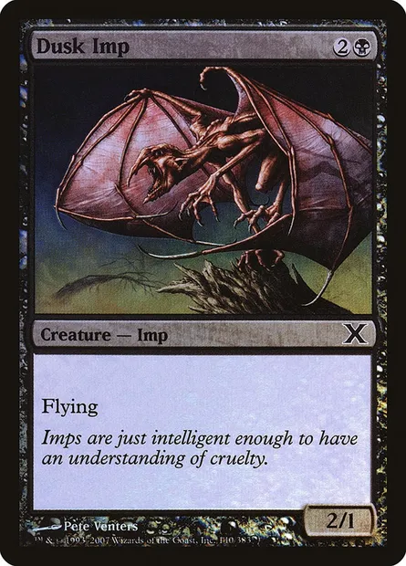 Dusk Imp, Magic card 10E 140★ — Tenth Edition set