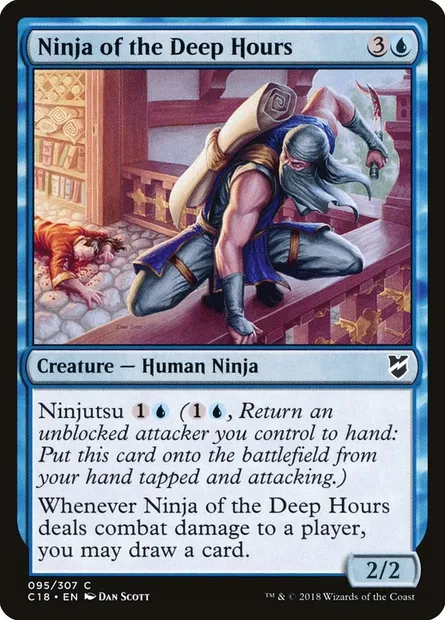 Ninja of the Deep Hours, Magic card C18 95 — Commander 2018 set