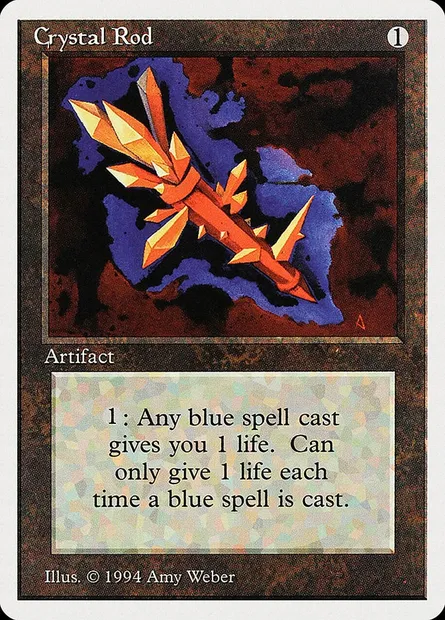 Crystal Rod, Magic card SUM 242 — Summer Magic / Edgar set