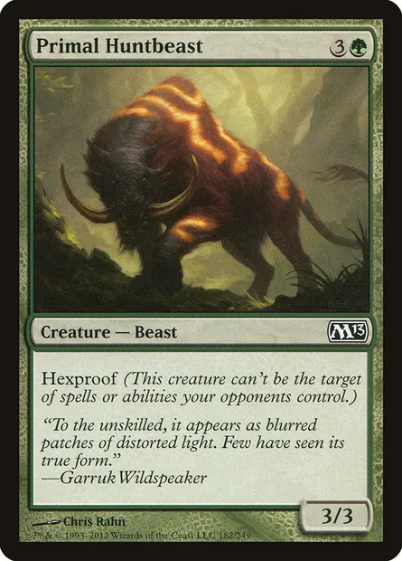 Primal Huntbeast, Magic card M13 182 — Magic 2013 set