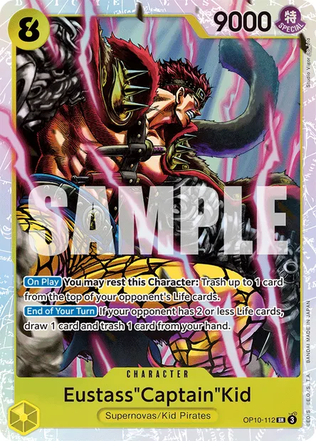 Eustass"Captain"Kid, One Piece card OP10-112 — ROYAL BLOOD set