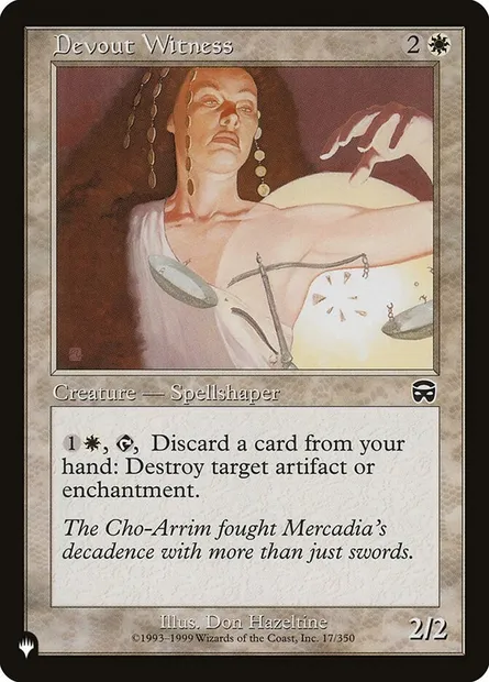 Témoin sincère, carte Magic PLST MMQ-17 — extension The List
