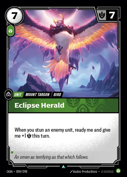 Eclipse Herald, Riftbound card OGN 059 — Origins set