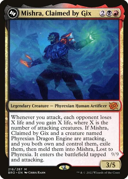 Mishra, Claimed by Gix, Magic card BRO 216 — The Brothers' War set