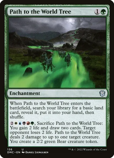 Path to the World Tree, Magic card DMC 136 — Dominaria United Commander set
