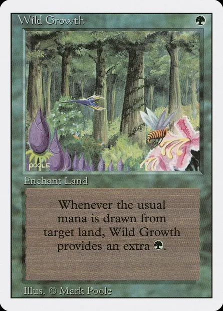 Wild Growth, Magic card 3ED 230 — Revised Edition set
