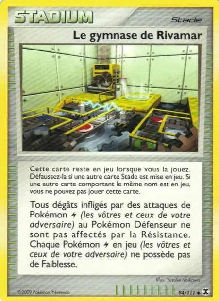 Le gymnase de Rivamar City, carte Pokémon RR 94 — extension Rivaux Émergeants