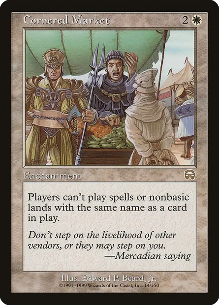 Cornered Market, Magic card MMQ 14 — Mercadian Masques set