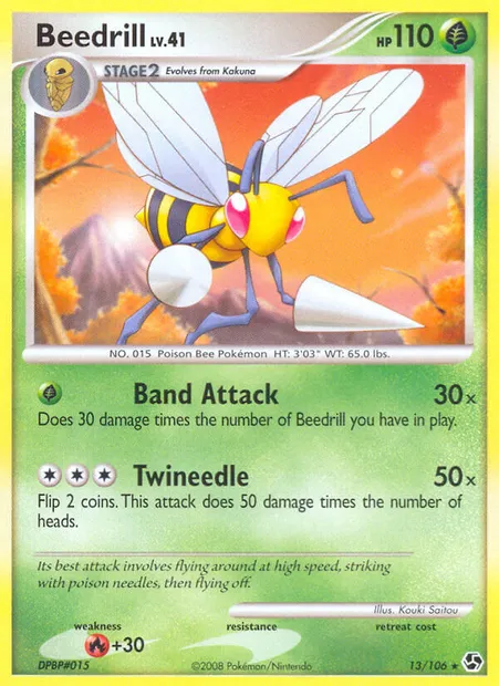 Beedrill, Pokémon card GE 13 — Great Encounters set