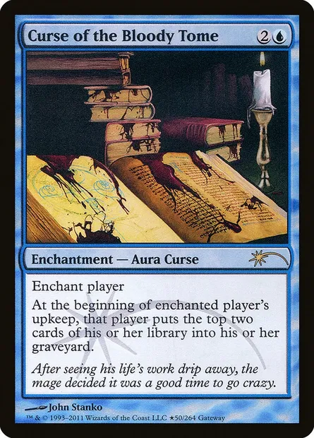 Curse of the Bloody Tome, Magic card PW11 80 — Wizards Play Network 2011 set