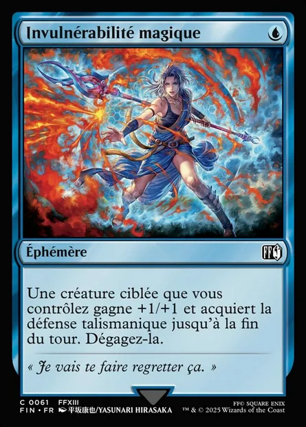 Invulnérabilité magique, carte Magic FIN 61 — extension Final Fantasy