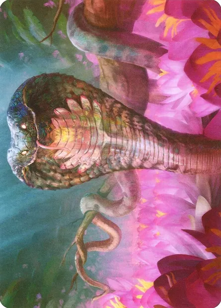 Lotus Cobra // Lotus Cobra, carte Magic AZNR 71 — extension Zendikar Rising Art Series