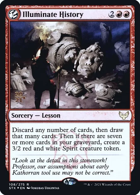 Illuminate History, Magic card PSTX 108s — Strixhaven: School of Mages Promos set
