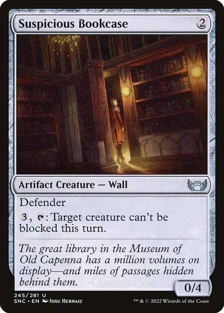 Suspicious Bookcase, Magic card SNC 245 — Streets of New Capenna set