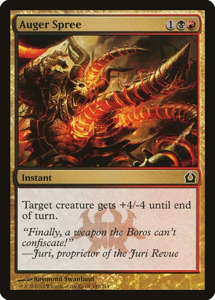 Auger Spree, Magic card RTR 144 — Return to Ravnica set