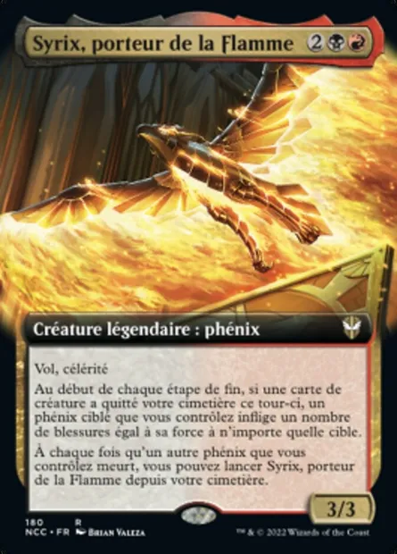 Syrix, porteur de la Flamme, carte Magic NCC 180 — extension New Capenna Commander