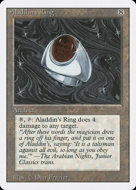 Aladdin's Ring, Magic card 3ED 232 — Revised Edition set