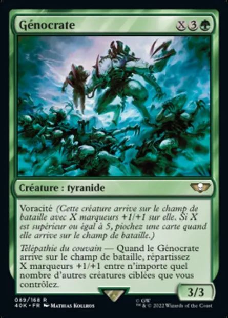 Génocrate, carte Magic 40K 89 — extension Warhammer 40,000 Commander