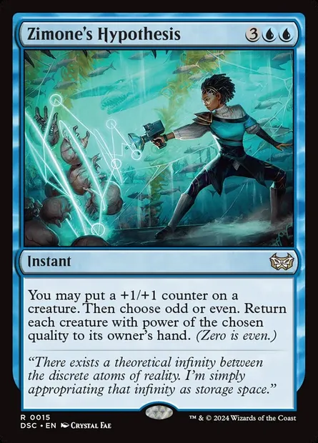 Zimone's Hypothesis, Magic card DSC 15 — Duskmourn: House of Horror Commander set