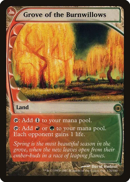 Grove of the Burnwillows, Magic card FUT 176 — Future Sight set