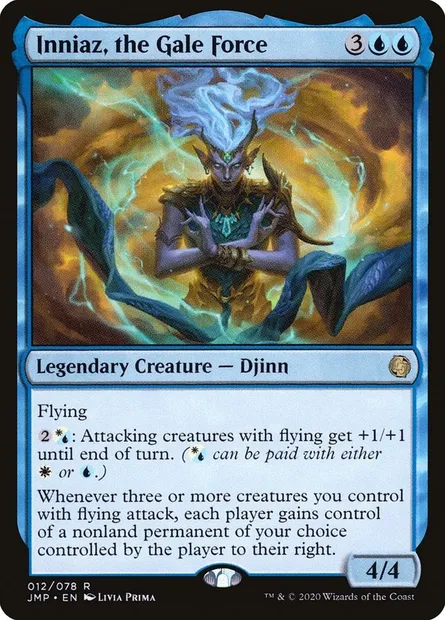 Inniaz, the Gale Force, Magic card JMP 12 — Jumpstart set