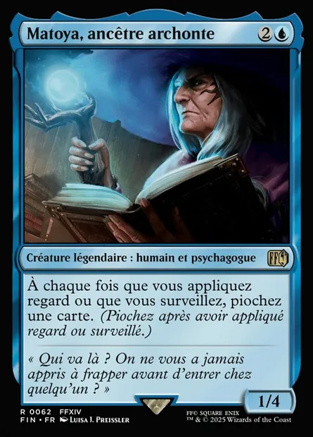 Matoya, ermite, carte Magic FIN 62 — extension Final Fantasy