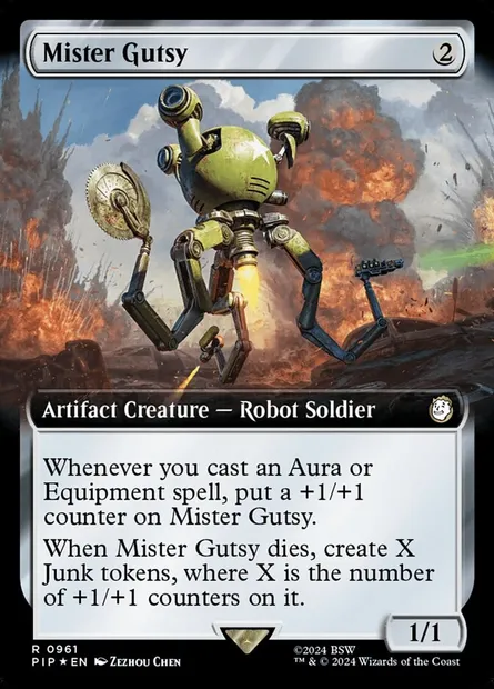 Mister Gutsy, carte Magic PIP 961 — extension Fallout