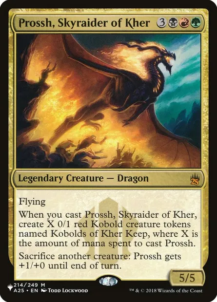 Prossh, pillard céleste de Kher, carte Magic PLST A25-214 — extension The List