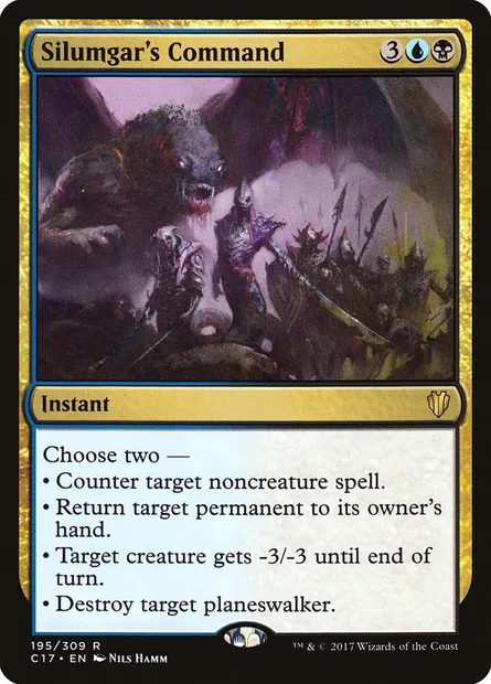 Silumgar's Command, Magic card C17 195 — Commander 2017 set