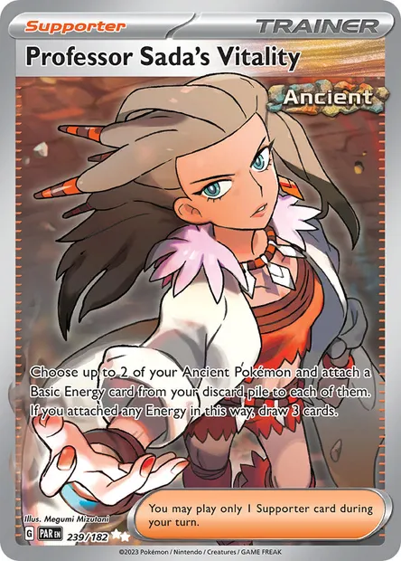Professor Sada's Vitality, Pokémon card PAR 239 — Paradox Rift set