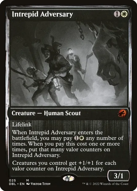 Intrepid Adversary, Magic card DBL 25 — Innistrad: Double Feature set