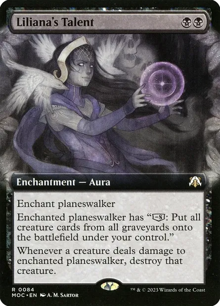 Liliana's Talent, Magic card MOC 84 — March of the Machine Commander set