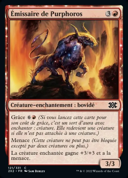 Émissaire de Purphoros, carte Magic 2X2 121 — extension Double Masters 2022