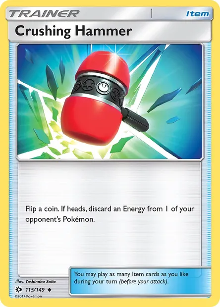 Crushing Hammer, Pokémon card SUM 115 — Sun & Moon set