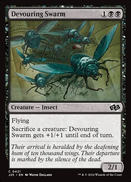 Devouring Swarm, Magic card J25 421 — Foundations Jumpstart set