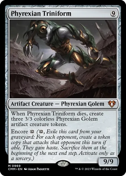 Phyrexian Triniform, Magic card CMM 969 — Commander Masters set