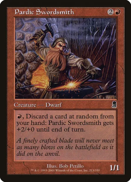 Forgeur d'épées pardique, carte Magic ODY 213 — extension Odyssée