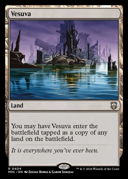 Vesuva, Magic card M3C 404 — Modern Horizons 3 Commander set