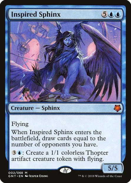 Sphinge inspirée, carte Magic GNT 2 — extension Game Night