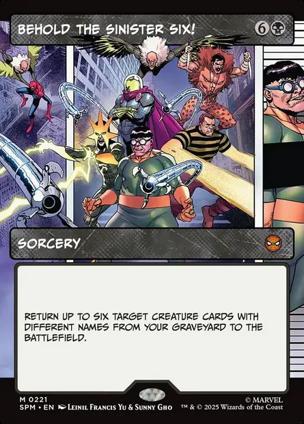 Behold the Sinister Six!, Magic card SPM 221 — Marvel's Spider-Man set