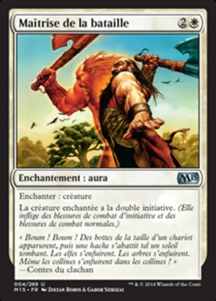Maîtrise de la bataille, carte Magic M15 4 — extension Magic 2015