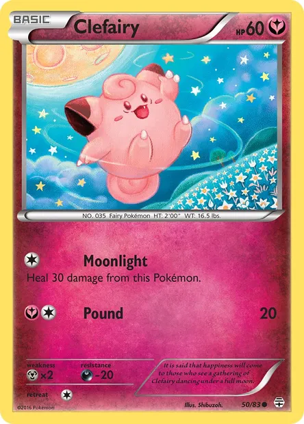 Clefairy, Pokémon card GEN 50 — Generations set