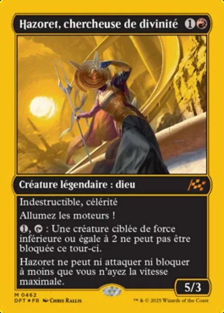 Hazoret, chercheuse de divinité, carte Magic DFT 462 — extension Aetherdrift
